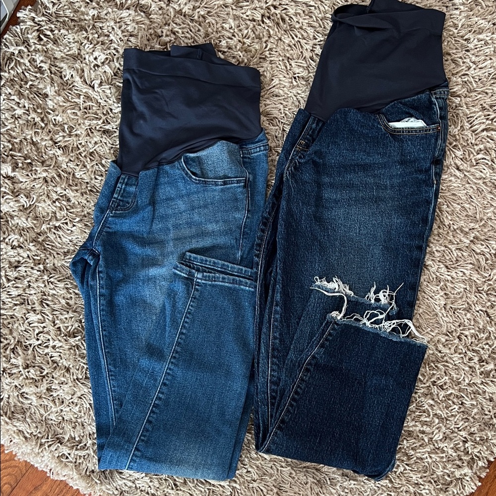 Old Navy Women's Blue Maternity Jeans Set